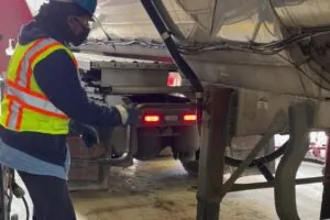 Young Truck Driver wants better benefits